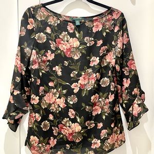 Lauren by Ralph Lauren Floral Blouse